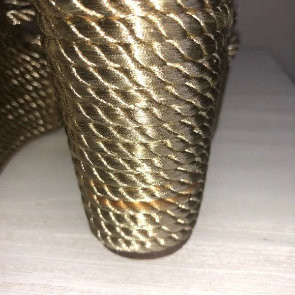 Kurt Geiger Gold Wedge Sandals - Picture 6 of 11